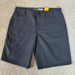 NWT Carhartt Professional Series Women's Gray Size 12, 6 Pocket Canvas Shorts